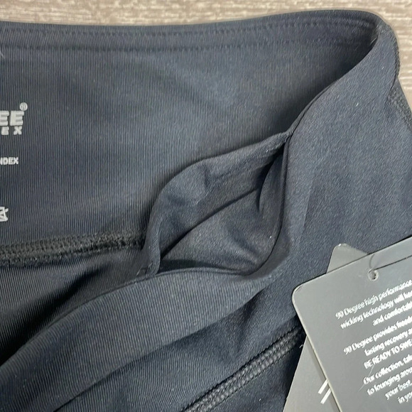 NWT 90 Degree By Reflex 7/8 Ankle Tight Legging Black Perforations M - Picture 14 of 15